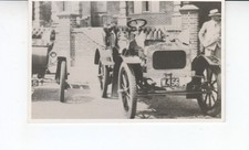 a. Postcard. Two Postcard size PHOTOGRAPHS. Old cars. Reg CR36 and W456