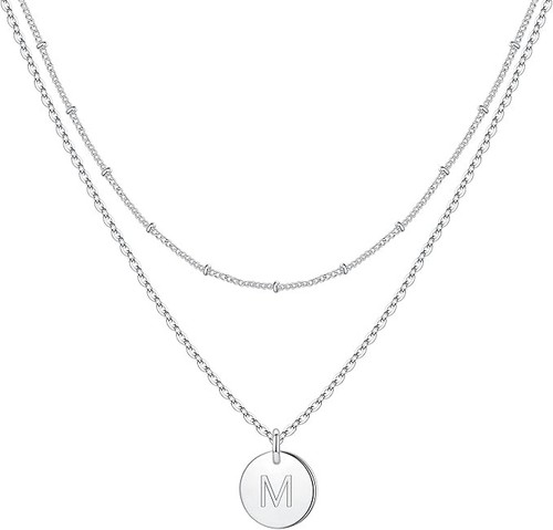 Ladies womens necklace - ladies, initial
