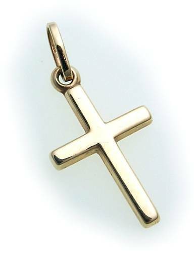 New pendant cross gold - pendant, 585
