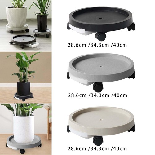 Potted rolling plant stand - rolling,