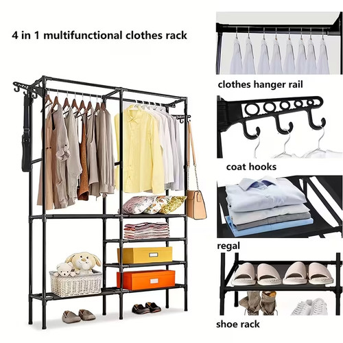 Heavy duty clothes - clothes, rail