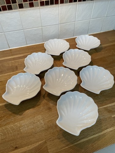 Scallop dishes white - dishes,