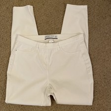 NEXT UK 12 White Jersey Denim