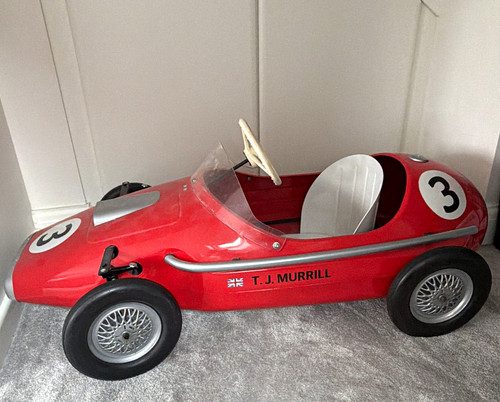 Red triang metal pedal ride - triang,
