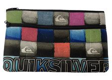 Quiksilver Retro Y2K Rectangle Wetsuit Material Pencil Case
