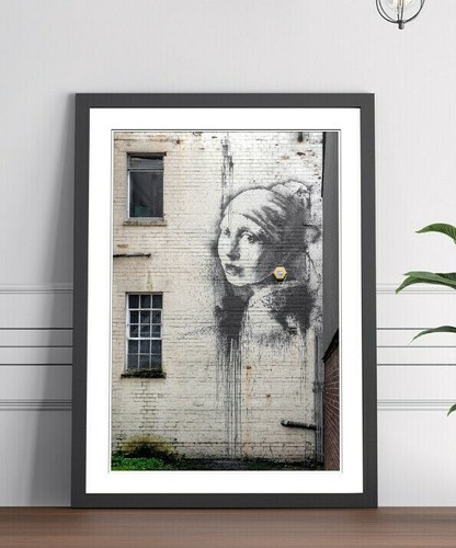 Banksy girl with - girl,