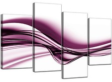 Large Modern Plum Canvas Wall