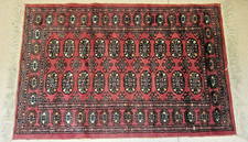 Afghan Rug Luxurious Handcrafted Thick Wool Rich 47" Colours Exc & Clean Condit