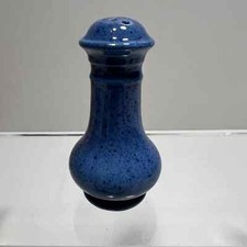 Moorcroft Powder Blue Shaped Salt Pepper Shaker Cruet Screw Foot Stopper