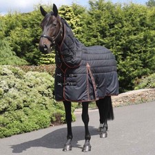 Stablemasta 200g Mediumweight Combo Neck Stable Rug Black