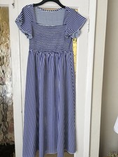 Unbranded Women's Dress Size 16XL Blue/white Stripes Bnwot