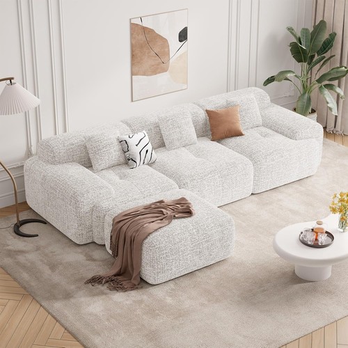 Shape boneless sofa chenille - boneless,