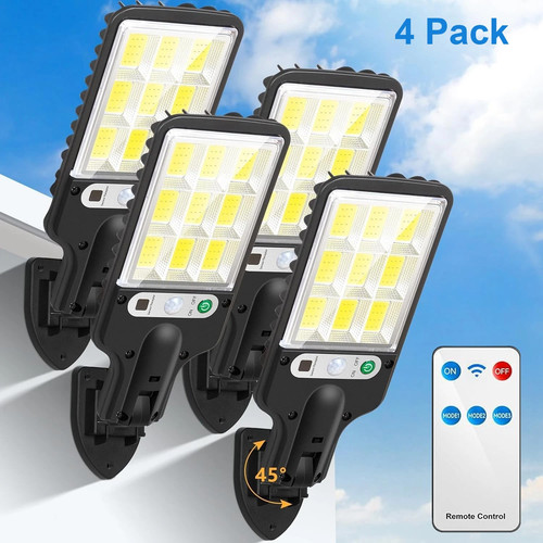 4pack solar street wall light - 4pack,