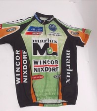 Marlux Wincor Nixdorf Pro Cycling Jersey Shirt Green Black Size XL-6 New