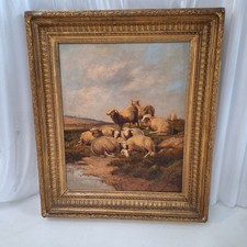 Framed Large Vintage Oil