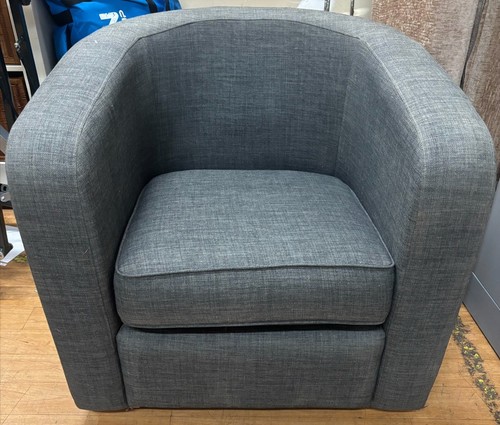 Modern grey tub accent chair - modern,