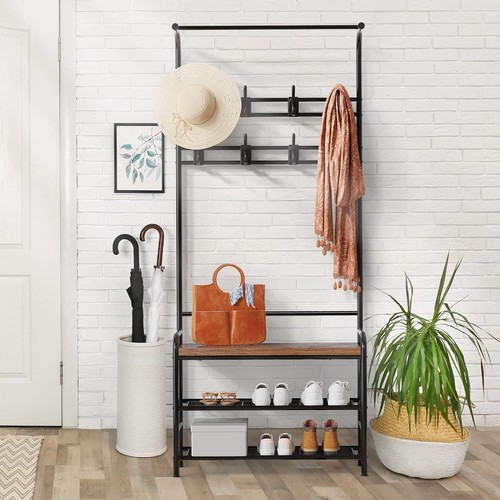 Coat rack and - , shoe-changing