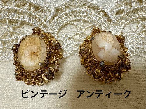 Vintage gold design cameo - gold,