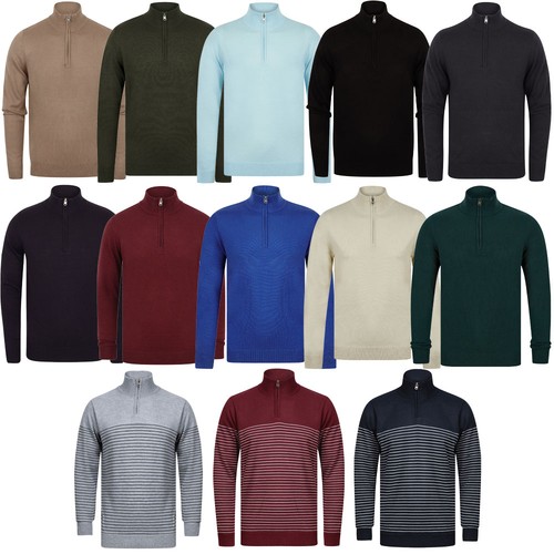 Men jumper funnel neck half - men's,