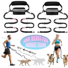 Dual Dog Lead Leash Waist Belt