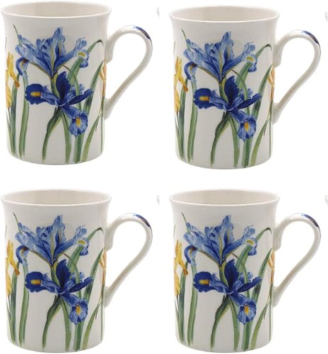 Iris coffee mugs flower - 4,