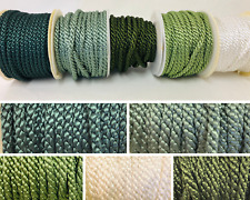 5mm Twisted Cord Colours Upholstery Platted Braid Craft Piping Trim By the Metre