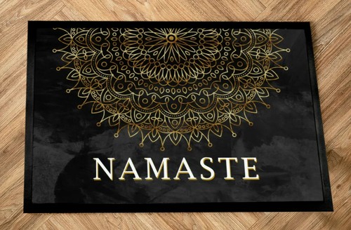 Namaste black gold - , mandala