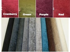 UPHOLSTERY FABRIC ELITE STYLISH CHENILLE Cushion Curtain Fabric 20 COLOURS