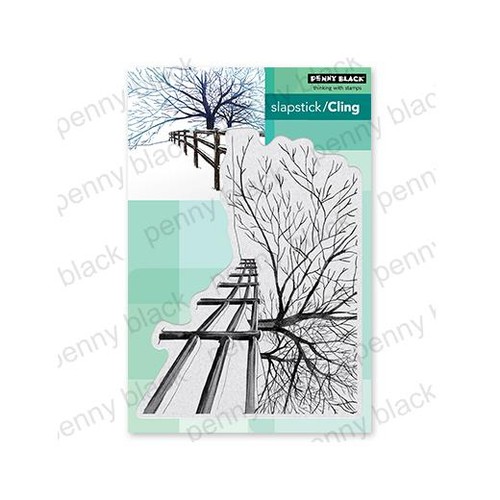 Penny black cling rubber - penny,