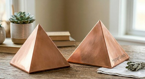 Copper meditation pyramid - 2x,