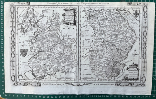 1784 antique map - antique, map;