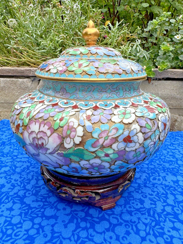 Chinese cloisonne enamel - cloisonne,