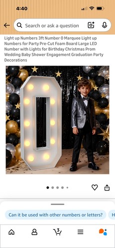 Marquee number birthday - marquee,