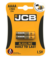 2x JCB AAAA Super Alkaline Batteries 1.5V MN2500 E96 MX2500 LR61 LR8D425