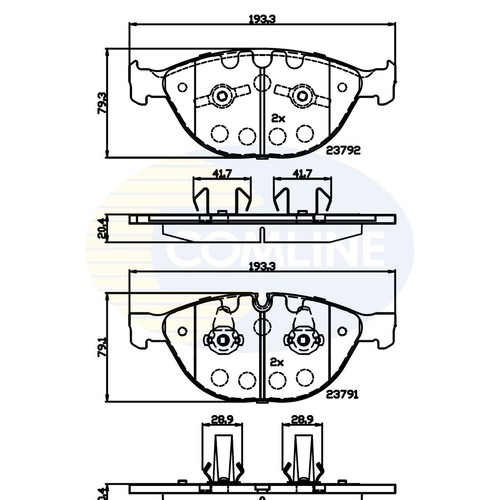 Brake pads set for rolls - set, rolls-royce