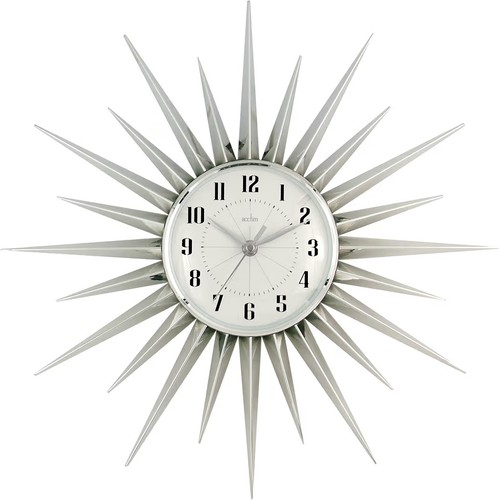 Acctim sunburst wall clock - acctim,
