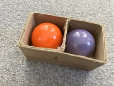 Snooker Plus Balls Orange Purple In Original Card Box Carton Vintage Rare