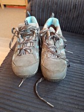 Karrimor Ladies Size 5 Walking Shoe Grey/blue Good Used Condition