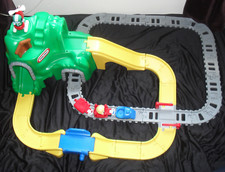Little Tikes Peak Road and Rail Mountain Railway Set with Happyland Car