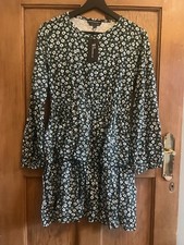 Dress Floral Size UK L Green Ditsy Rara Skirt Stretch Wednesday Girl BNWT