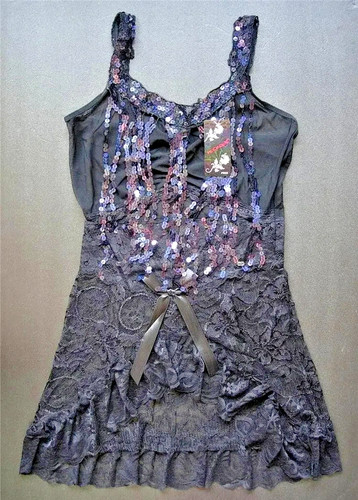 Lace sequin nightie lingerie - sequin,