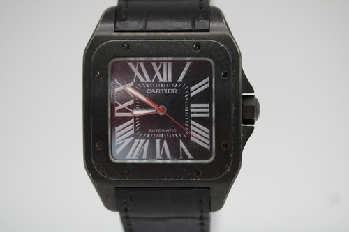 Cartier dlc coated santos 100 - cartier,