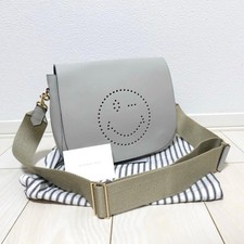 Anya Hindmarch Ebury Satchel Shoulder Bag Leather Pink Women Used Authentic