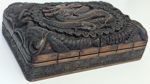 Vintage chinese carved wood - vintage,