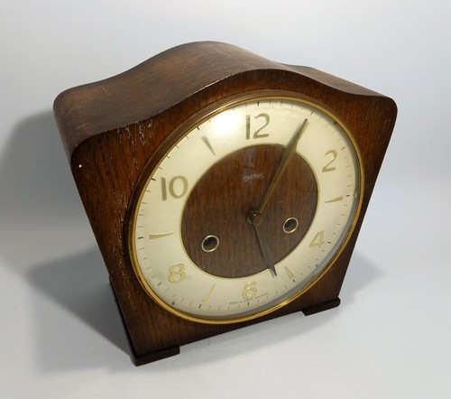 Smiths clock mantel wood - smiths,