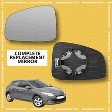 Left side for Renault Megane 3 2008-2016 heated wing mirror glass