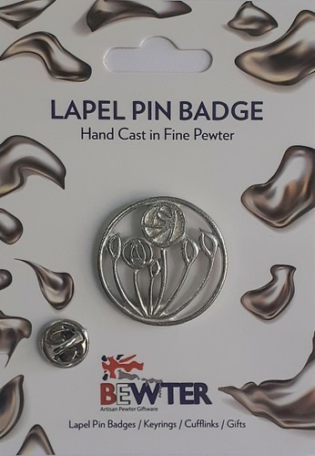 Mackintosh rose lapel pin - mackintosh,