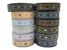 10m Jacquard Ribbon/Trim