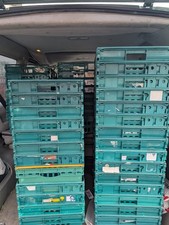 **SPECIAL OFFER****  10 X GREEN USED BALE ARM TRAY STACKING CRATE 60-40-20CM