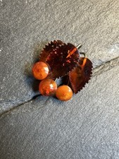 Art Deco Natural Amber Cluster Brooch – No Reserve